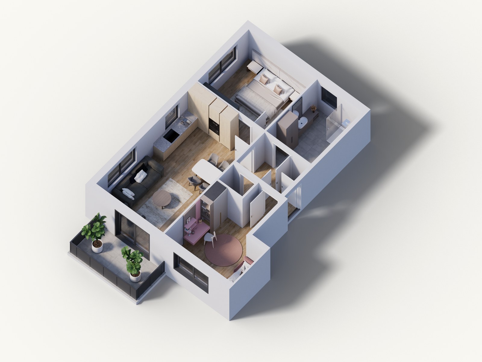3D-Grundriss WHG 4